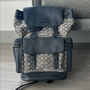 Coach Gray and Black Backpack